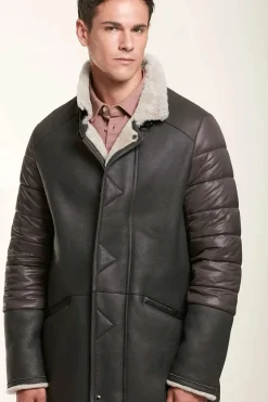 Men sheepskin jacket
