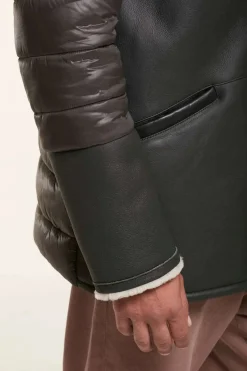 Men sheepskin jacket