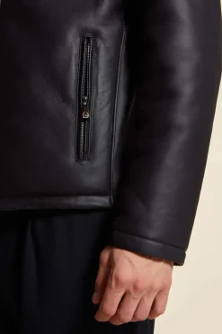 Men sheepskin jacket