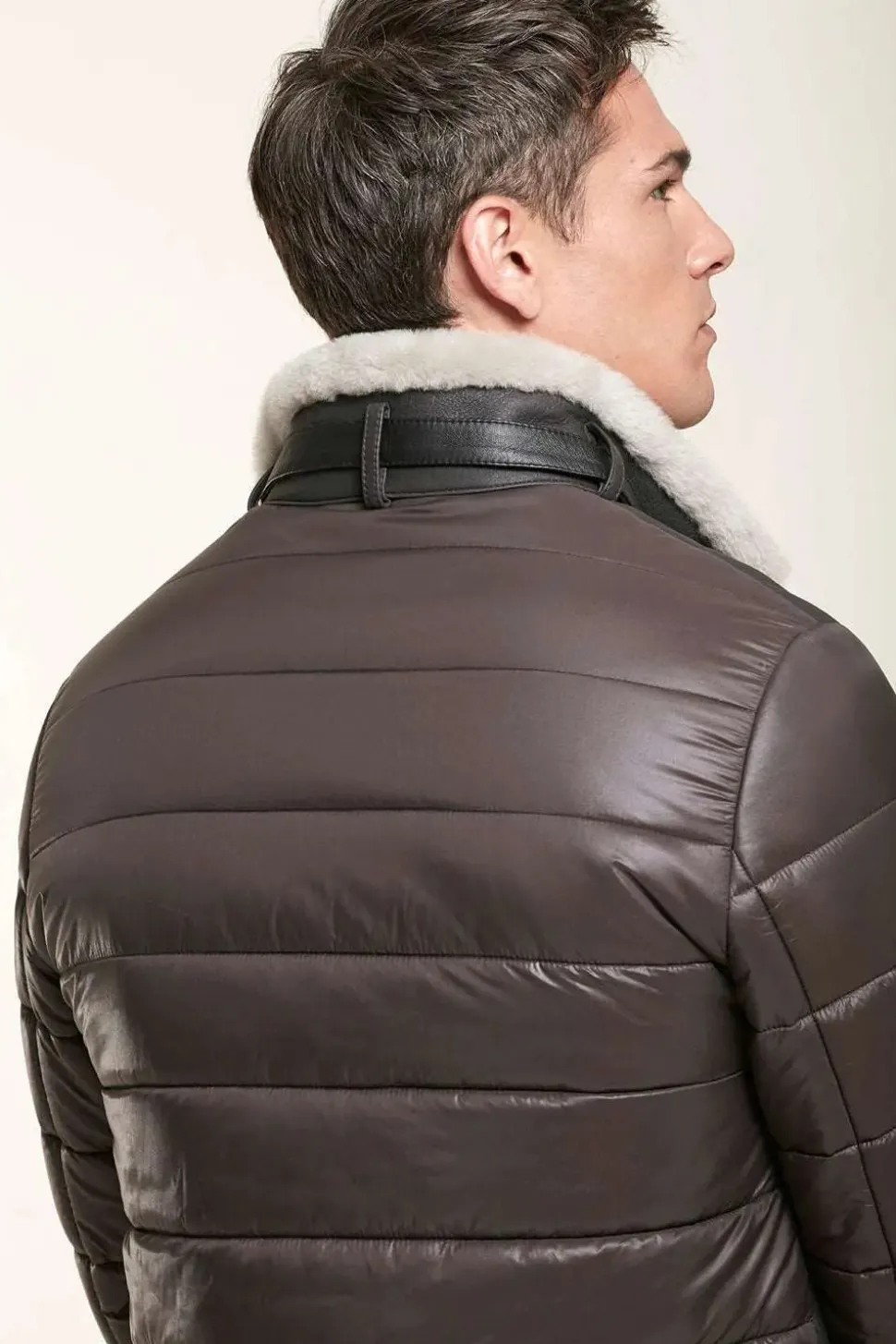 Men sheepskin jacket