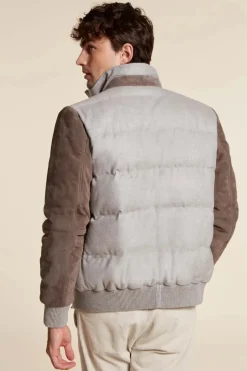 Mens cashmere puffer jacket