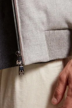 Mens cashmere puffer jacket
