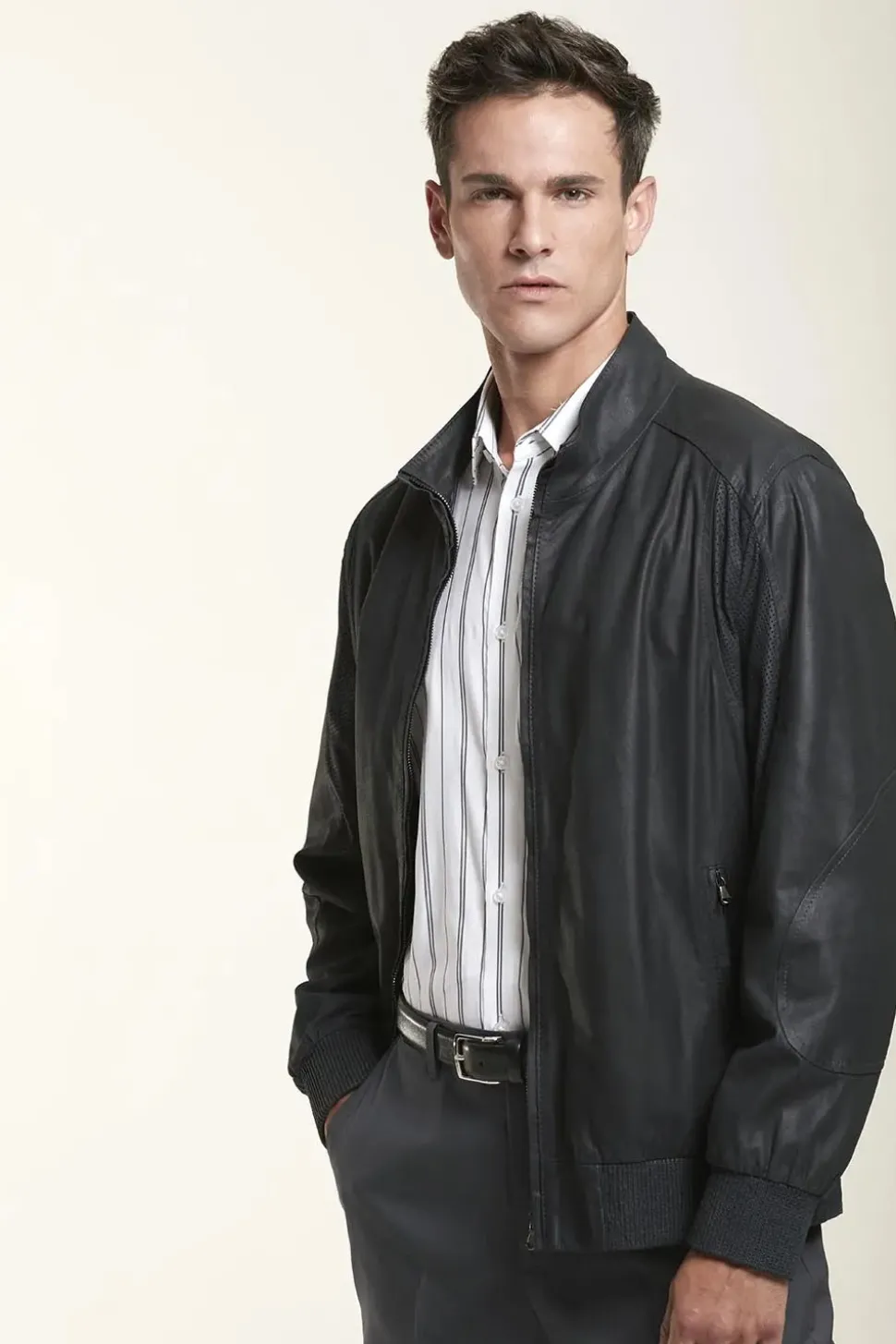 Mens leather jacket