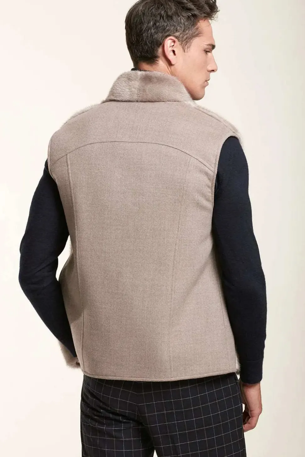 Mens mink vest
