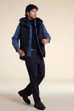 Men's nutria fur vest