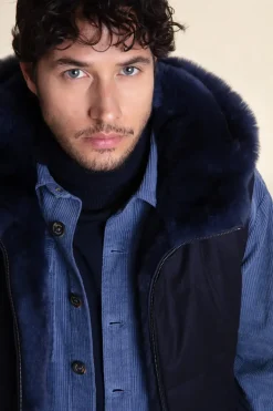 Men's nutria fur vest