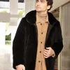 Mens sheared beaver jacket