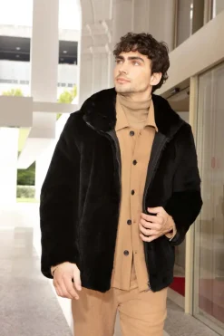 Mens sheared beaver jacket