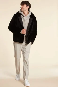 Mens sheared beaver jacket