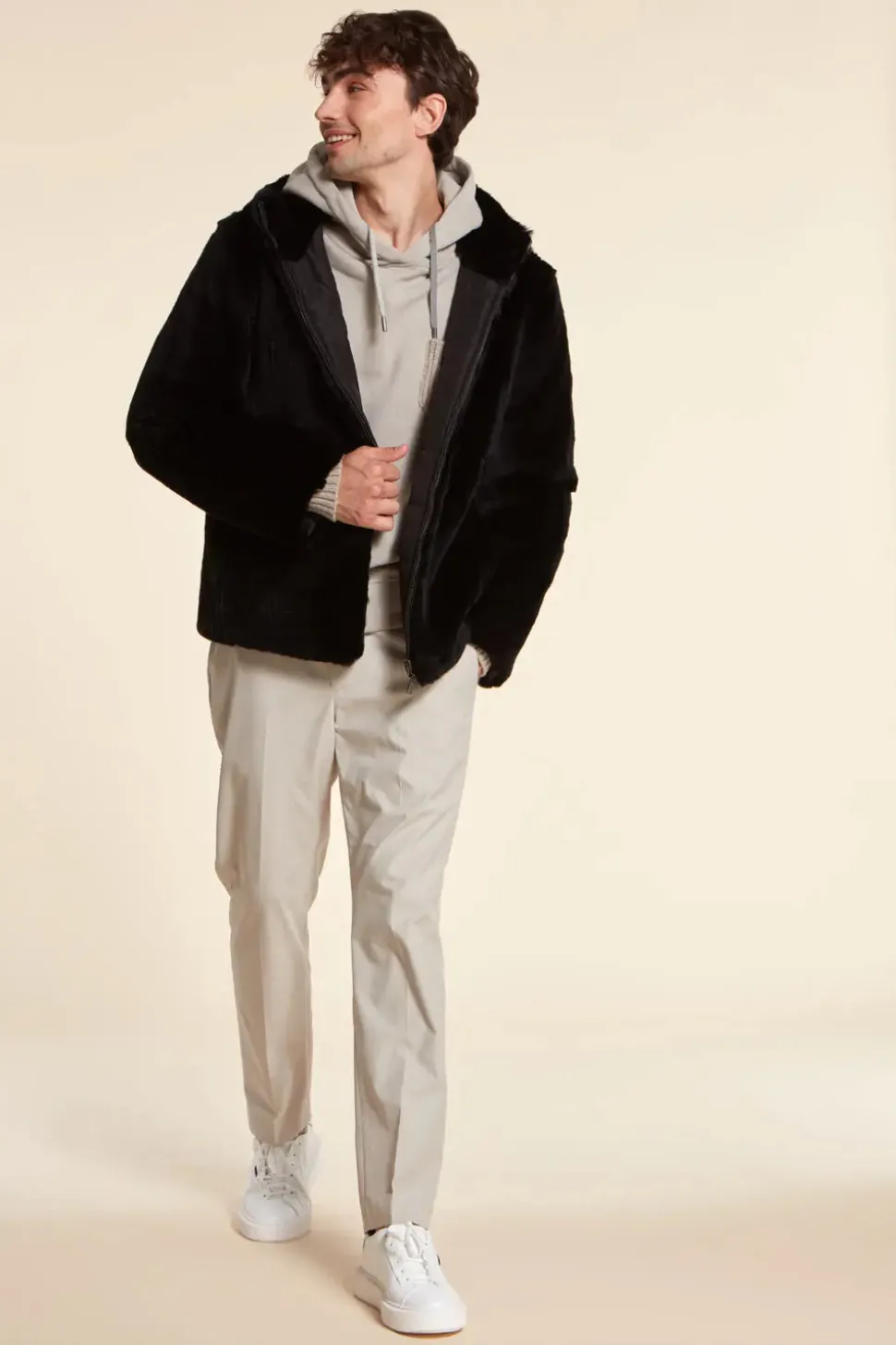 Mens sheared beaver jacket