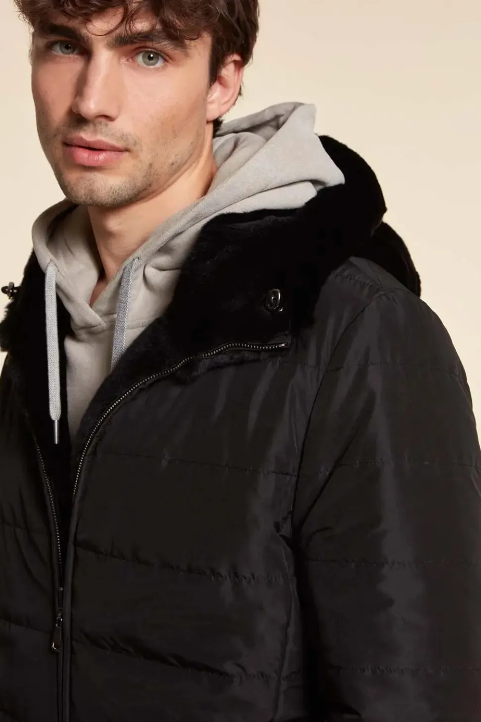 Mens sheared beaver jacket