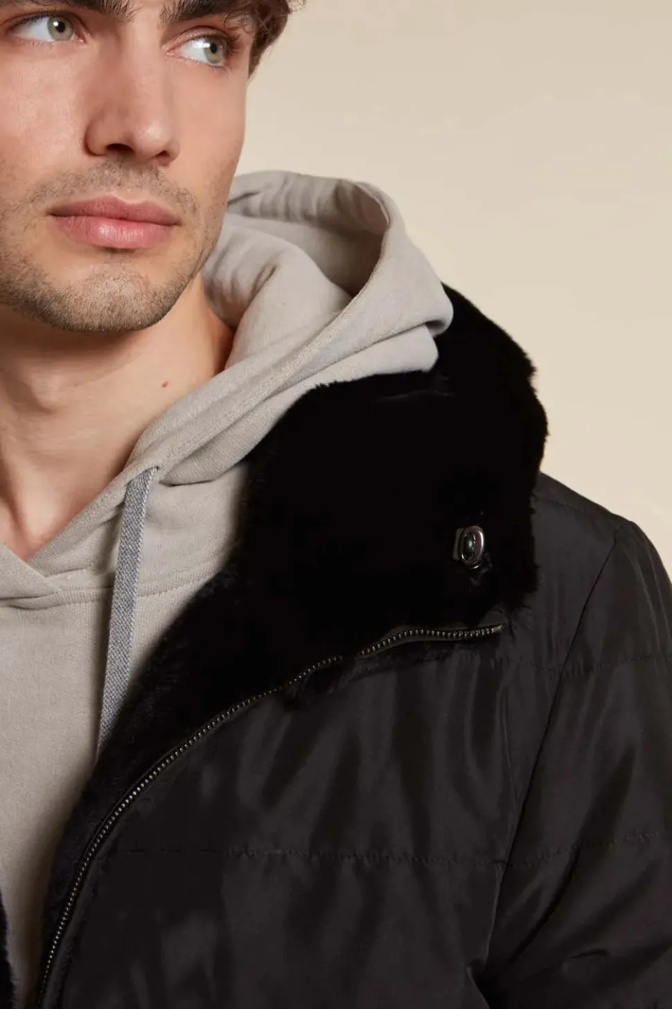 Mens sheared beaver jacket