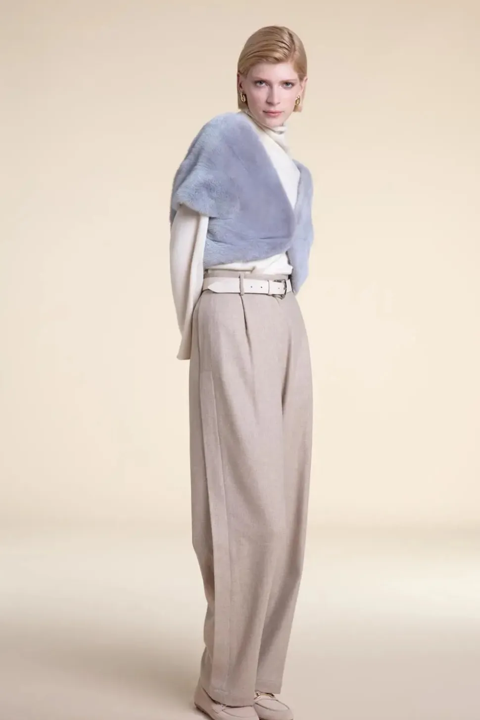 Mink bolero light blu