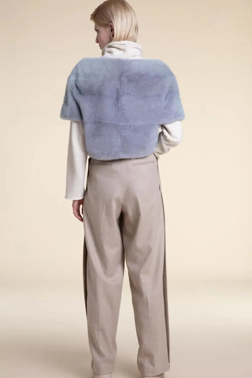 Mink bolero light blu