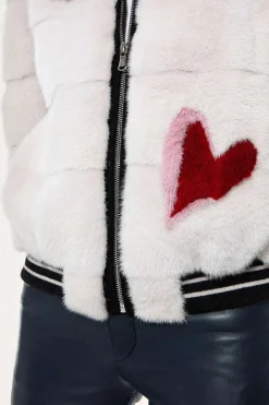 Mink bomber jacket