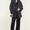 Mink coat with sheared and not sheared mink