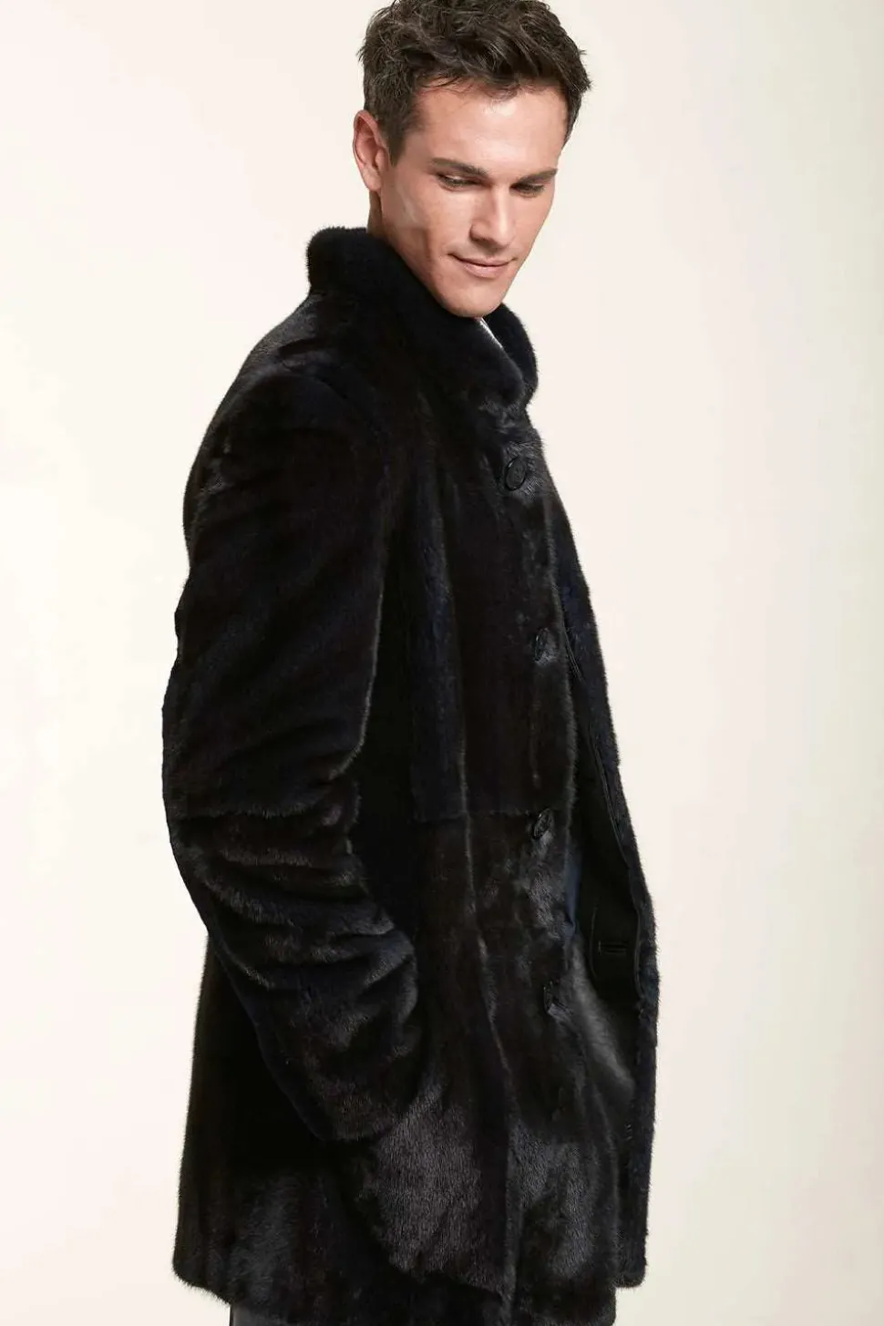 Mink fur coat mens