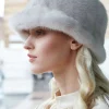 Mink fur hat
