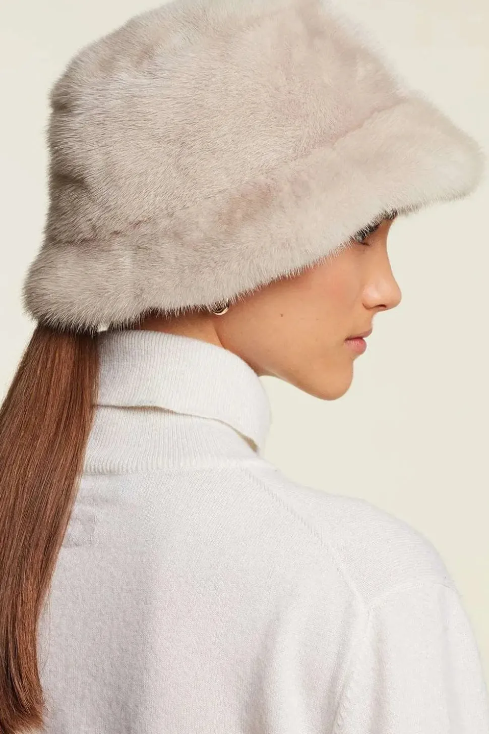 Mink fur hat