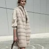 Mink fur vest pearl