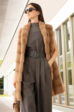 Mink vest for ladies