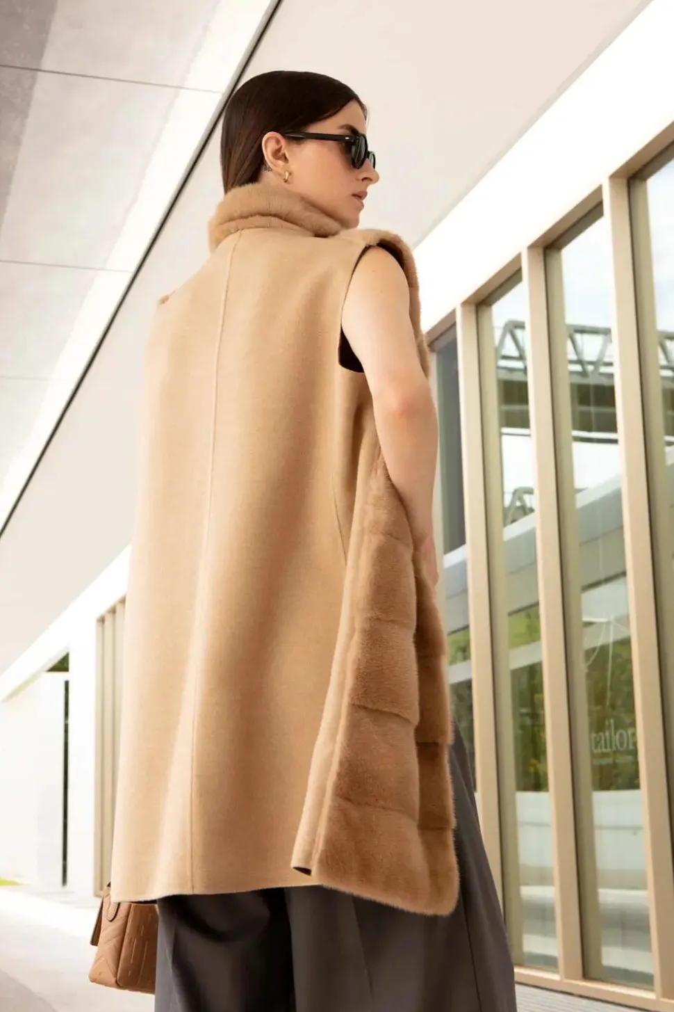 Mink vest for ladies