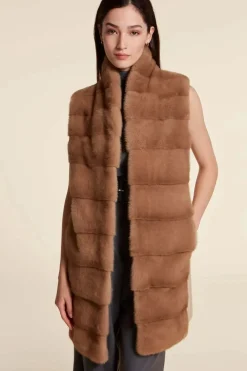 Mink vest for ladies