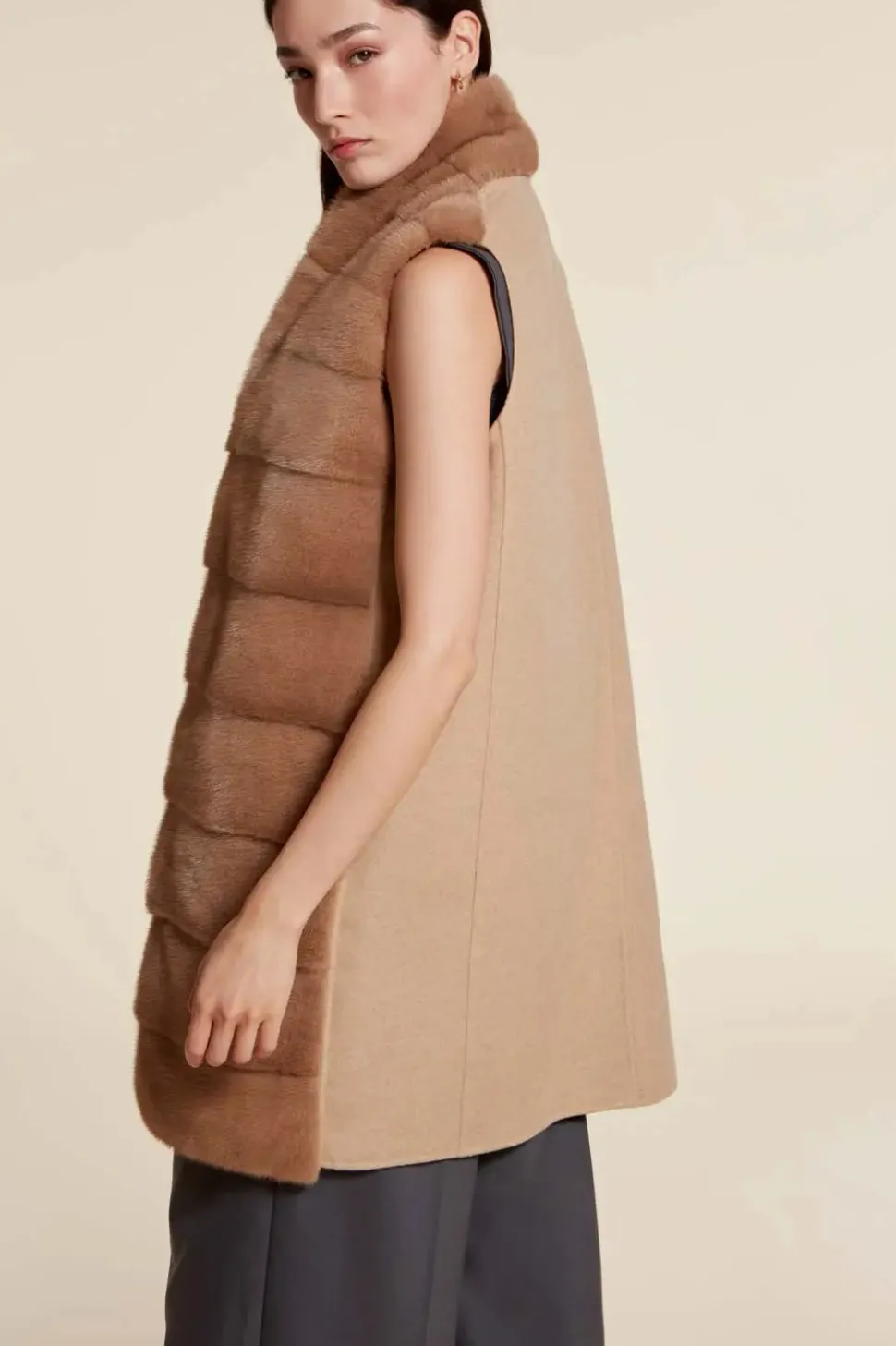 Mink vest for ladies