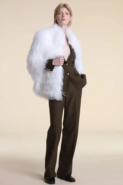 Mongolian lamb coat