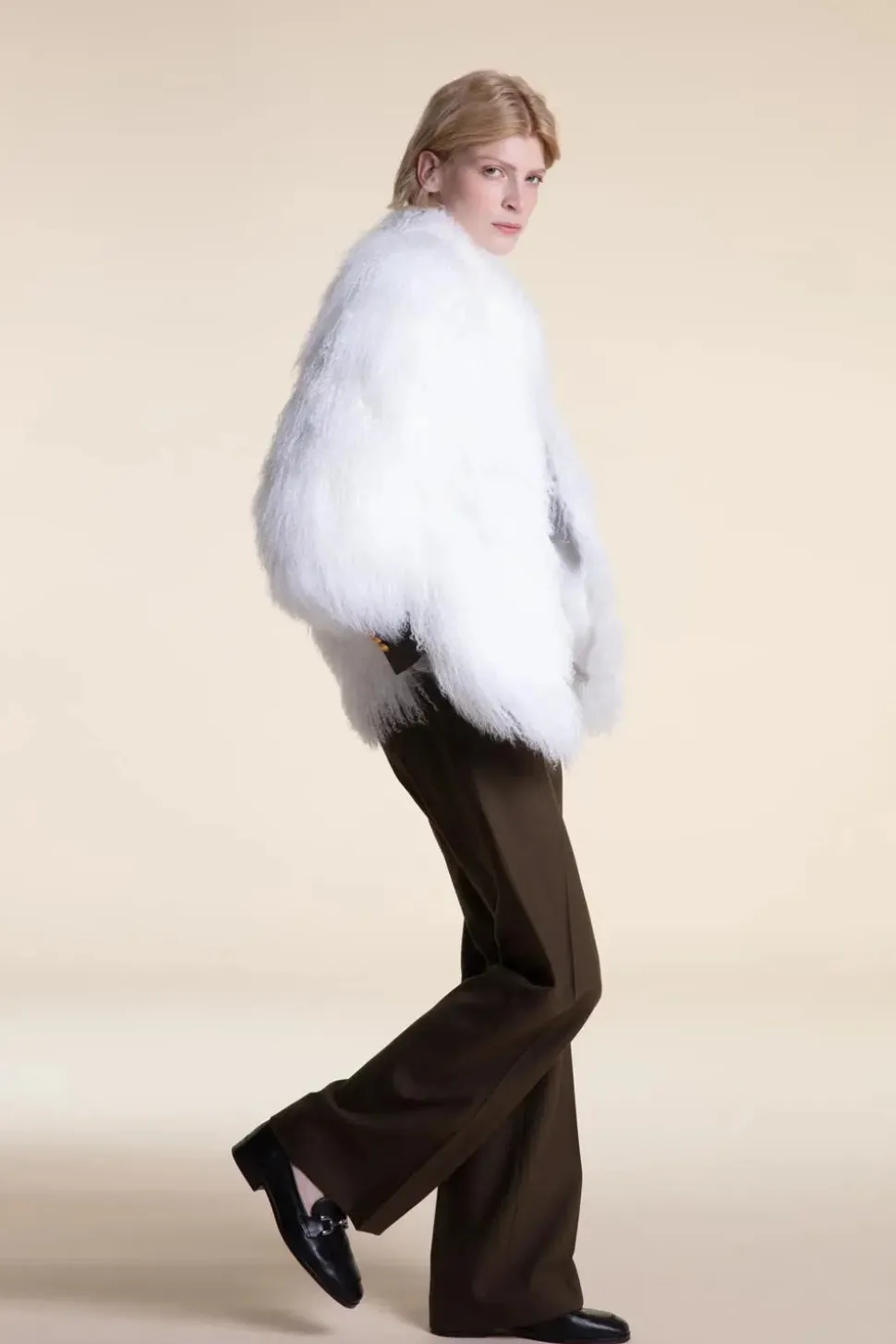 Mongolian lamb coat