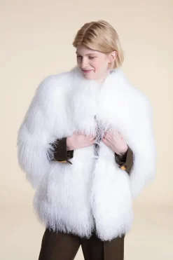 Mongolian lamb coat