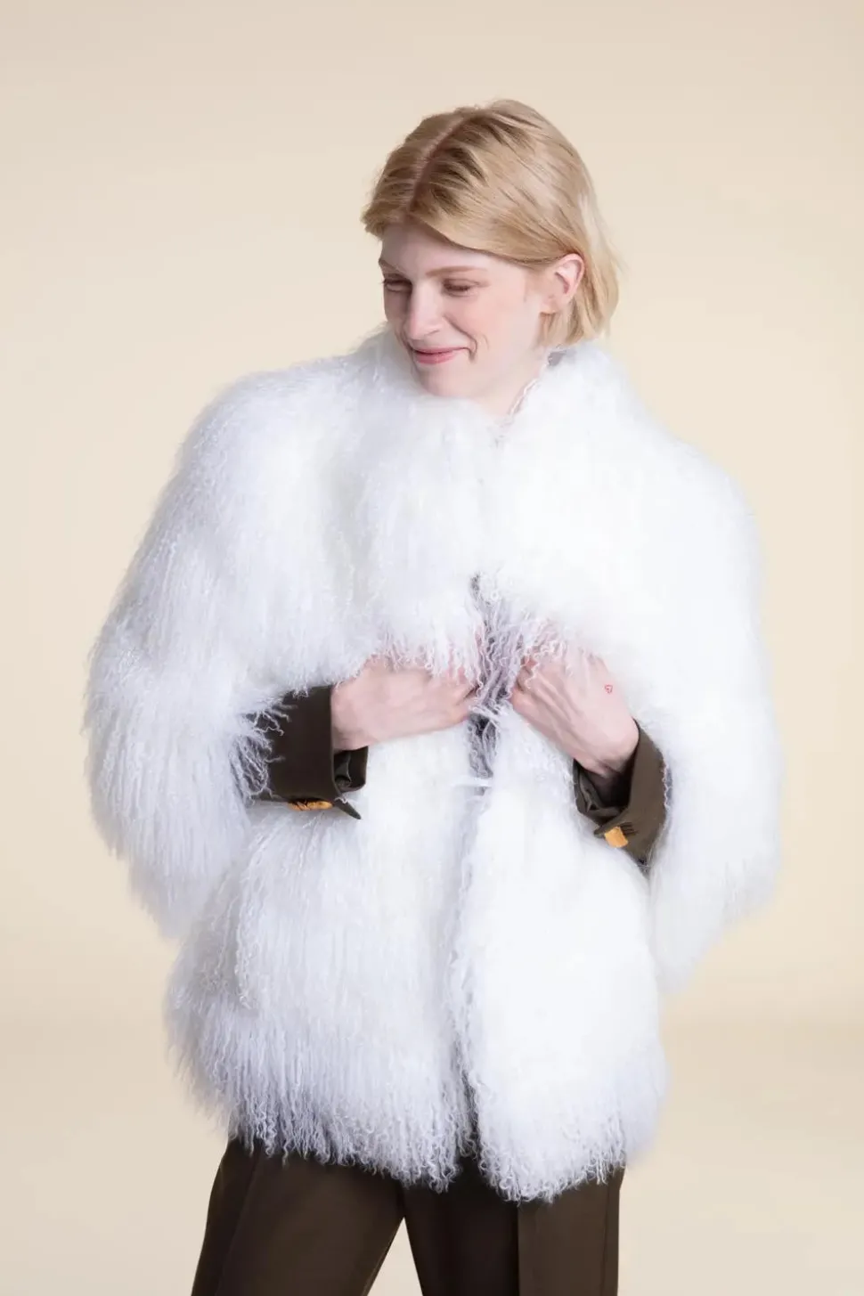 Mongolian lamb coat