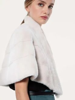 Natural saga royal mink stole