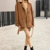 Oversize biker leather jacket
