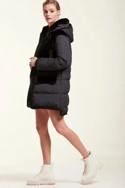Puffer coat with hood