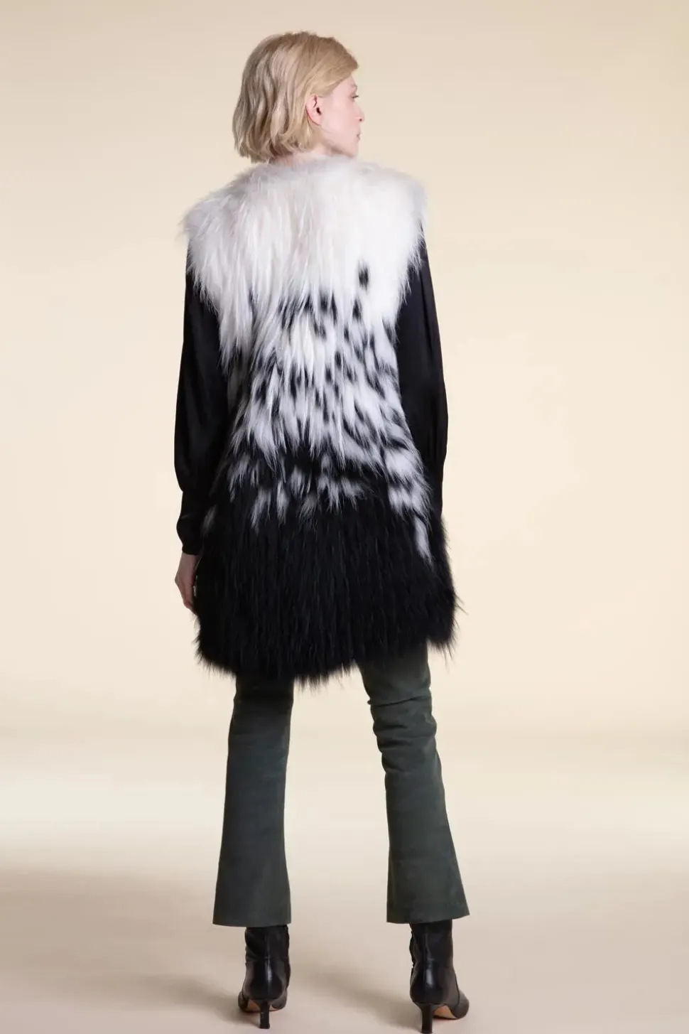 Real fox fur gilet