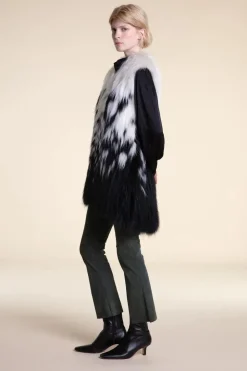 Real fox fur gilet