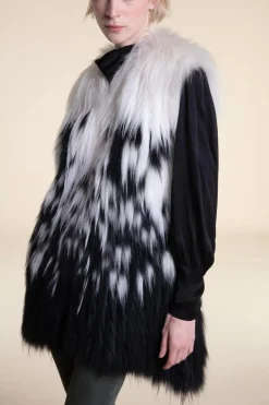 Real fox fur gilet