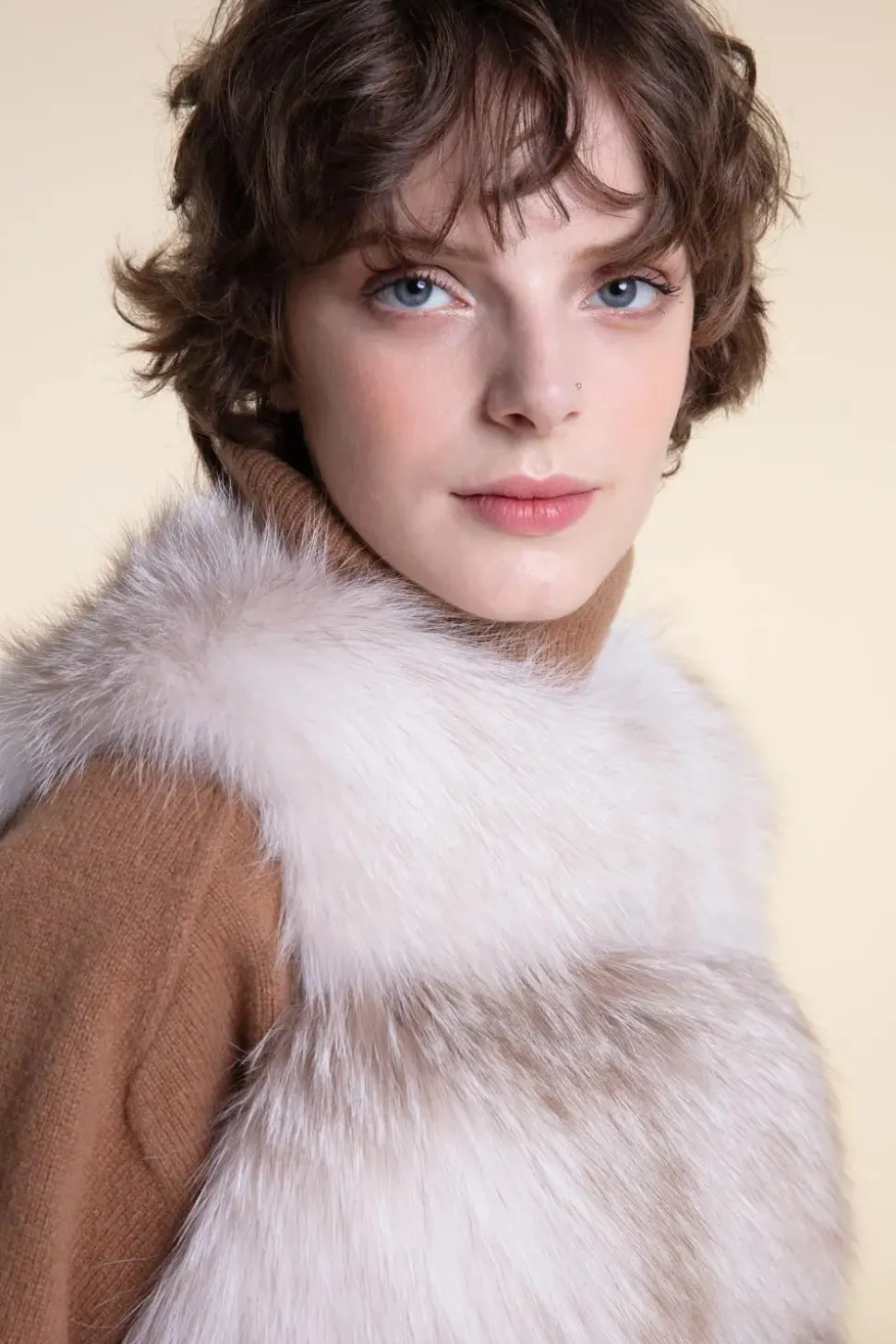 Real fox fur vest