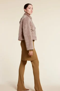 Real fur jacket