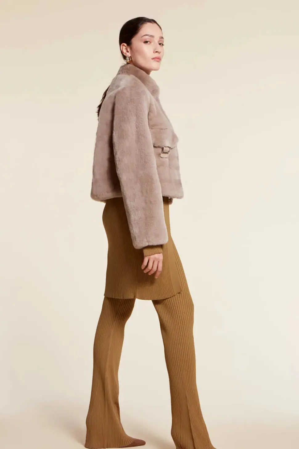 Real fur jacket