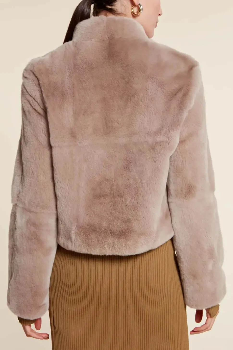 Real fur jacket