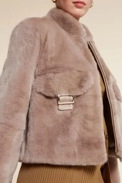 Real fur jacket