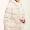 Reversible hooded mink jacket