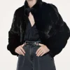 Reversible mink jacket