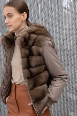 Russian sable fur jacket