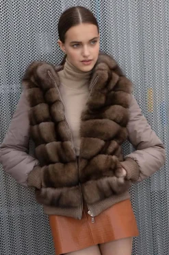 Russian sable fur jacket