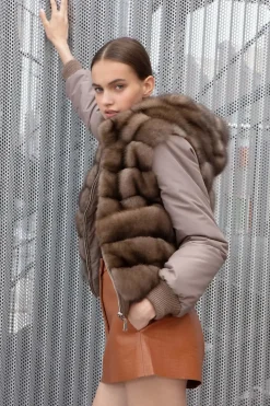 Russian sable fur jacket