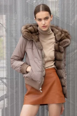Russian sable fur jacket