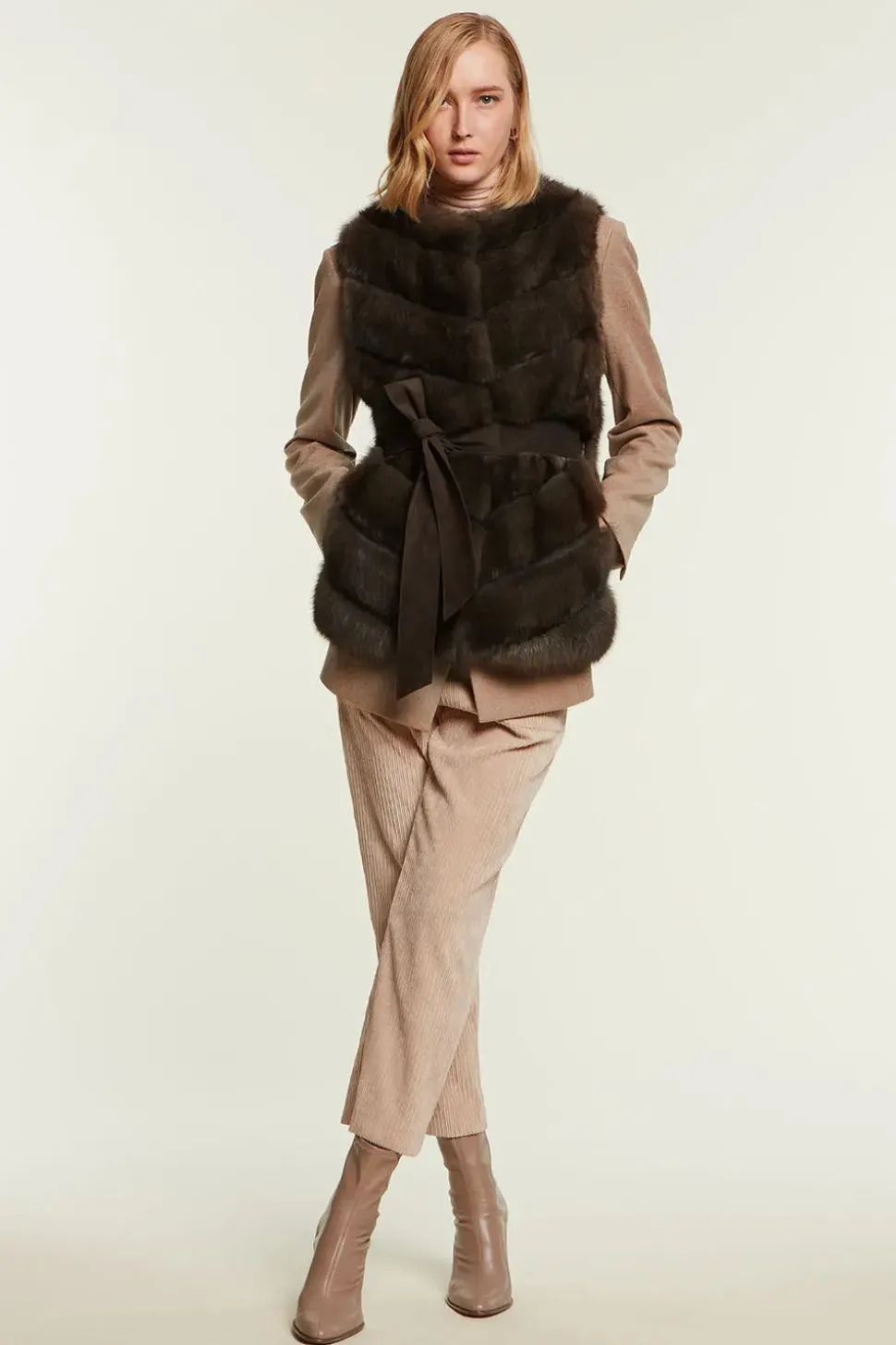 Russian sable vest